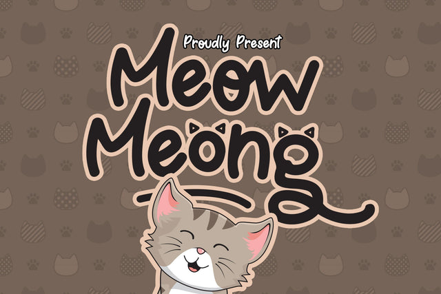 Meow Meong Font Jun Creative 