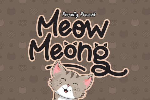 Meow Meong Font Jun Creative 