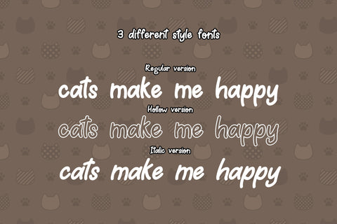 Meow Meong Font Jun Creative 