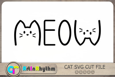 Meow Svg, Cat Svg, Cat Clipart, Cat Svg File SVG Artinrhythm shop 