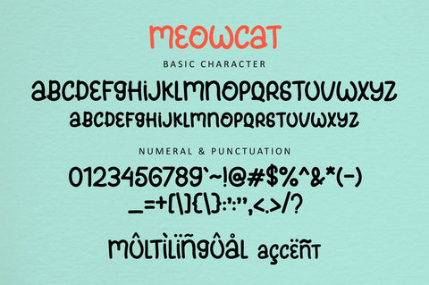 Meowcats - Handwritten Font Font Illushvara Design 