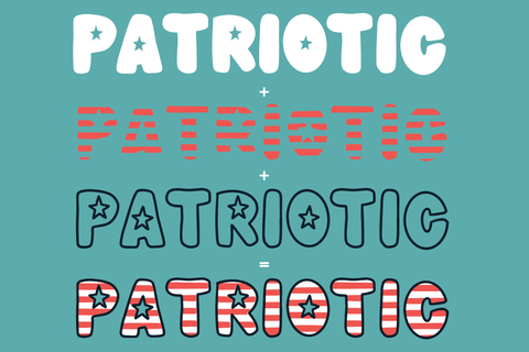 Meowica | A 4th of July Font Family Font The Pretty Letters 