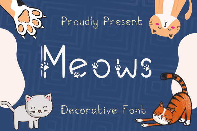 Meows Font Font Aisyah 