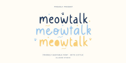 Meowtalk Font Allouse.Studio 