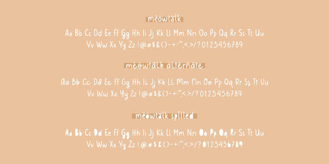 Meowtalk Font Allouse.Studio 