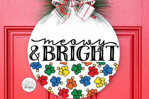 Meowy & Bright SVG | Christmas Cat Themed Design SVG Diva Watts Designs 