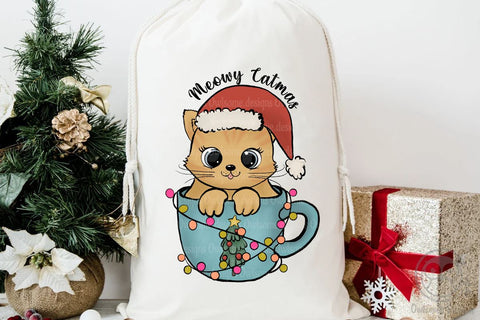 Meowy Cat Christmas Sublimation Sublimation LAM HOANG THUY 