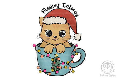 Meowy Cat Christmas Sublimation Sublimation LAM HOANG THUY 
