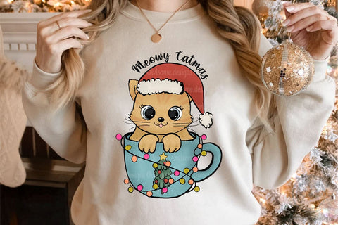 Meowy Cat Christmas Sublimation Sublimation LAM HOANG THUY 