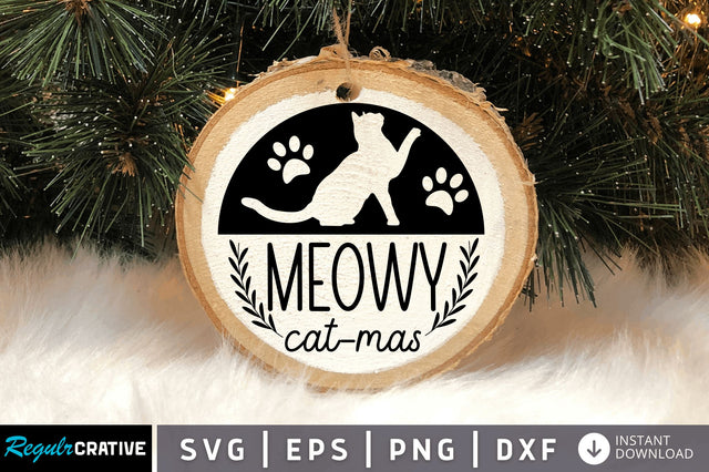 Meowy cat-mas SVG Design SVG Regulrcrative 