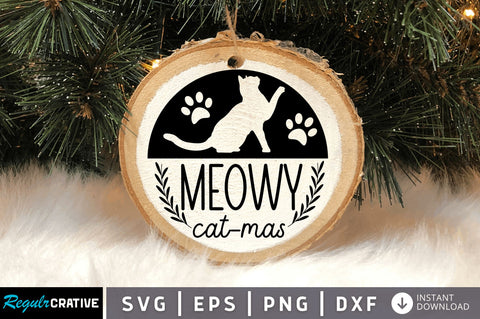 Meowy cat-mas SVG Design SVG Regulrcrative 