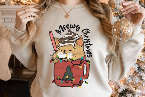 Meowy Christmas Sublimation Sublimation LAM HOANG THUY 