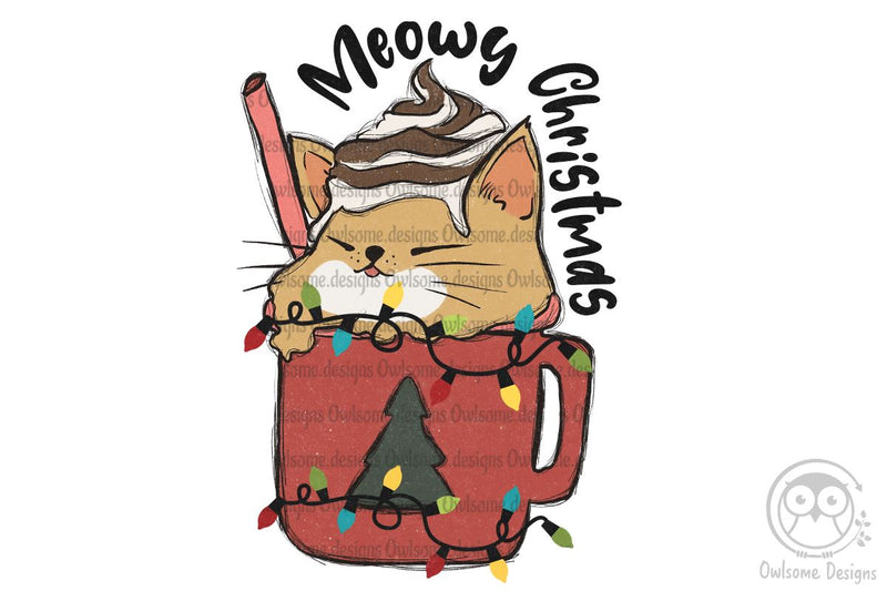 Meowy Christmas Sublimation Sublimation LAM HOANG THUY 