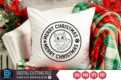 Meowy christmas SVG SVG DESIGNISTIC 