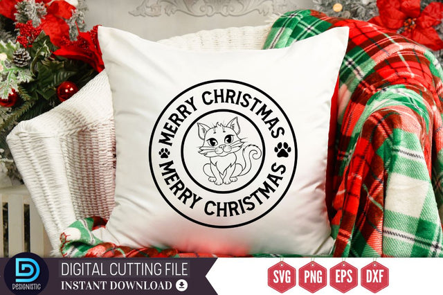 Meowy christmas SVG SVG DESIGNISTIC 