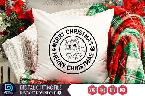 Meowy christmas SVG SVG DESIGNISTIC 
