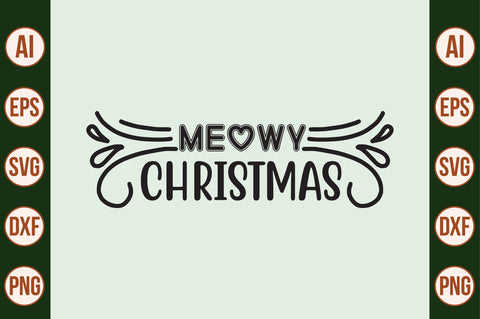 Meowy Christmas SVG SVG nirmal108roy 