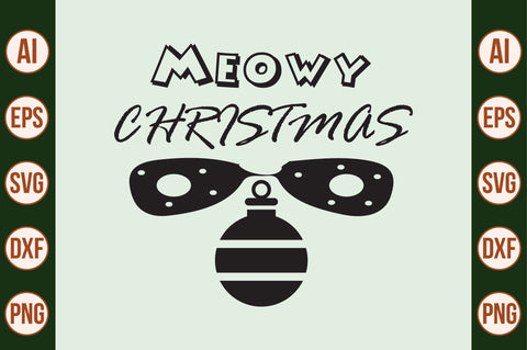 Meowy Christmas SVG SVG nirmal108roy 