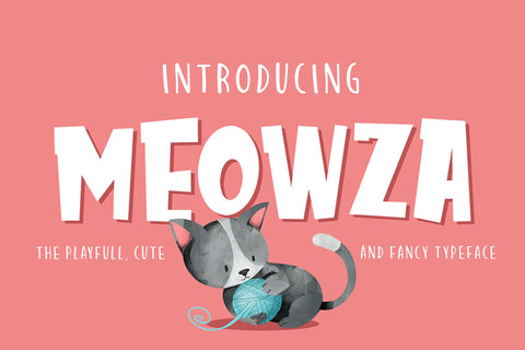 Meowza Font Mozzatype 