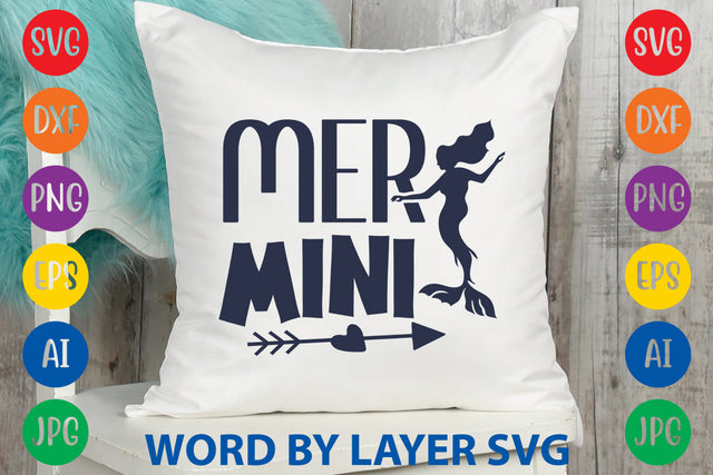 Mer Mini, Mermaid SVG Design SVG Rafiqul20606 