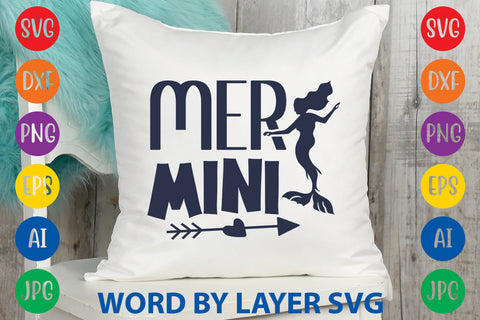 Mer Mini, Mermaid SVG Design SVG Rafiqul20606 