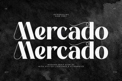Mercado Typeface Font Storytype Studio 