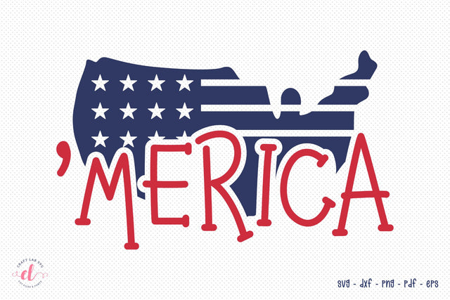 Merica, 4th Of July, Patriotic SVG SVG CraftLabSVG 