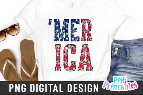 Merica png - Fourth of July png - Print File - July 4th Sublimation Design - Patriotic png - Digital Download Sublimation Svg Cuttables 