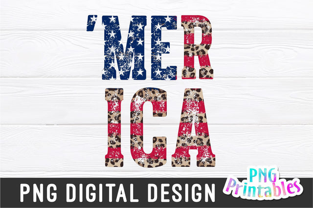 Merica png - Fourth of July png - Print File - July 4th Sublimation Design - Patriotic png - Digital Download Sublimation Svg Cuttables 