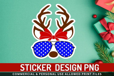 Merica reindeer Sublimation PNG Sublimation Regulrcrative 