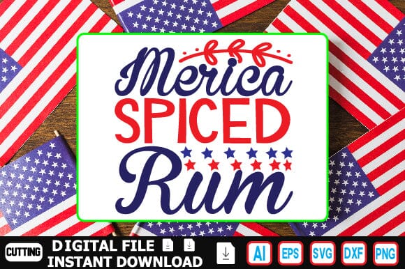 Merica Spiced Rum SVG Craftlabsvg24 
