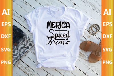 Merica Spiced Rum SVG CraftlabSvg29 