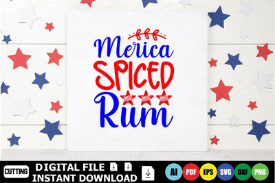 Merica Spiced Rum SVG Shahin alam 