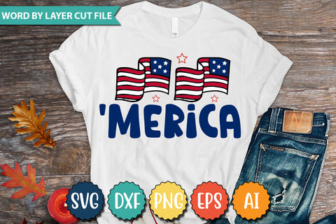 'Merica SVG Cut File SVGs quotes-and-sayings food-drink mini-bundles print-cut on-sale Clipart Clip Art Sublimation or Vinyl Shirt Design SVG DesignPlante 503 