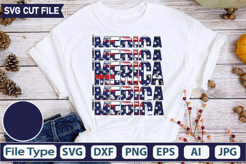 'Merica SVG Cut File SVGs quotes-and-sayings food-drink mini-bundles print-cut on-sale Clipart Clip Art Sublimation or Vinyl Shirt Design SVG DesignPlante 503 