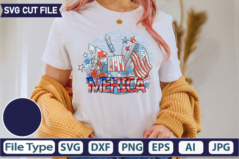 'Merica SVG Cut File SVGs quotes-and-sayings food-drink mini-bundles print-cut on-sale Clipart Clip Art Sublimation or Vinyl Shirt Design SVG DesignPlante 503 
