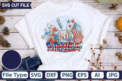 'Merica SVG Cut File SVGs quotes-and-sayings food-drink mini-bundles print-cut on-sale Clipart Clip Art Sublimation or Vinyl Shirt Design SVG DesignPlante 503 