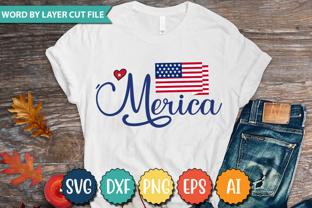 'Merica SVG Cut File,SVGs,quotes-and-sayings,food-drink,mini-bundles,print-cut,on-sale,Clipart Clip Art Sublimation or Vinyl Shirt Design SVG DesignPlante 503 