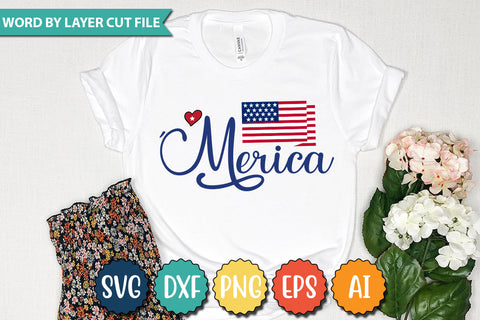 'Merica SVG Cut File,SVGs,quotes-and-sayings,food-drink,mini-bundles,print-cut,on-sale,Clipart Clip Art Sublimation or Vinyl Shirt Design SVG DesignPlante 503 