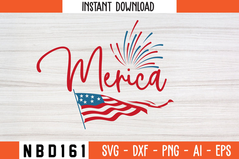 Merica Svg Design SVG Nbd161 