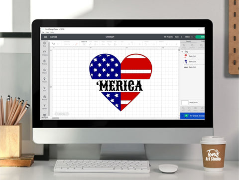 Merica SVG PNG DXF, 4th of July Svg, Patriotic Svg SVG TonisArtStudio 