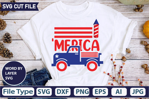 'Merica Svg SVGs,quotes-and-sayings,food-drink,mini-bundles,print-cut,on-sale,Cut File, SVG DesignPlante 503 