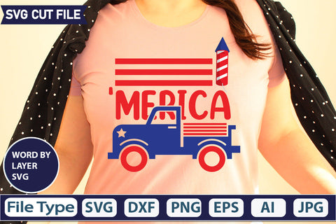 'Merica Svg SVGs,quotes-and-sayings,food-drink,mini-bundles,print-cut,on-sale,Cut File, SVG DesignPlante 503 