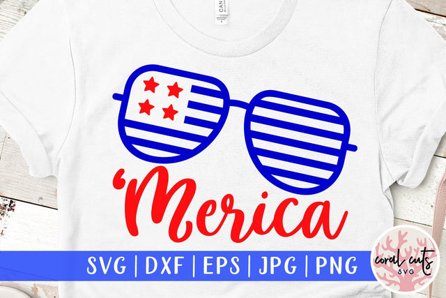 Merica – USA & Patriotic SVG EPS DXF PNG Cutting Files SVG CoralCutsSVG 