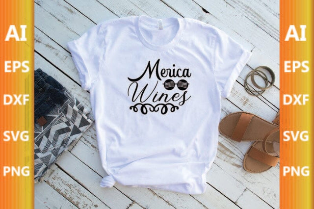 Merica Wines SVG CraftlabSvg29 