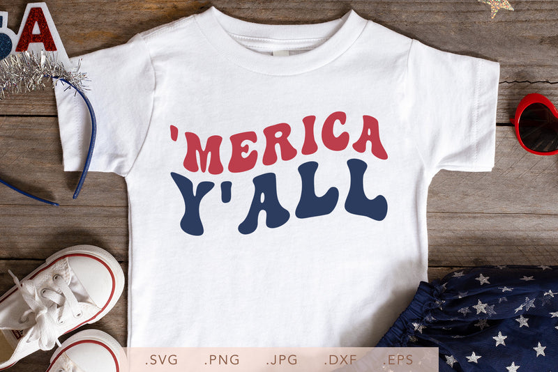 Merica Y'All SVG DXF JPG PNG EPS SVG Nanda Bayu 