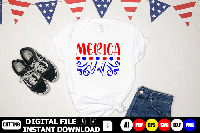 Merica Y’All SVG Shahin alam 