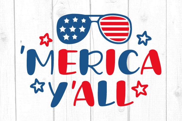 Merica Yall Svg SVG cricutfilesmg 