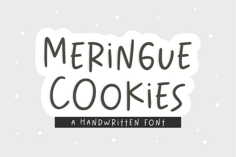 Meringue Cookies Handwritten Font Font Jimtype Studio 