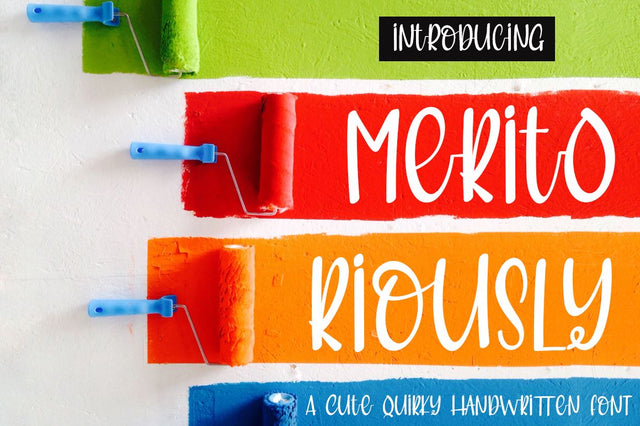 Meritoriously a Cute Quirky Handwritten Font Font Haksen 